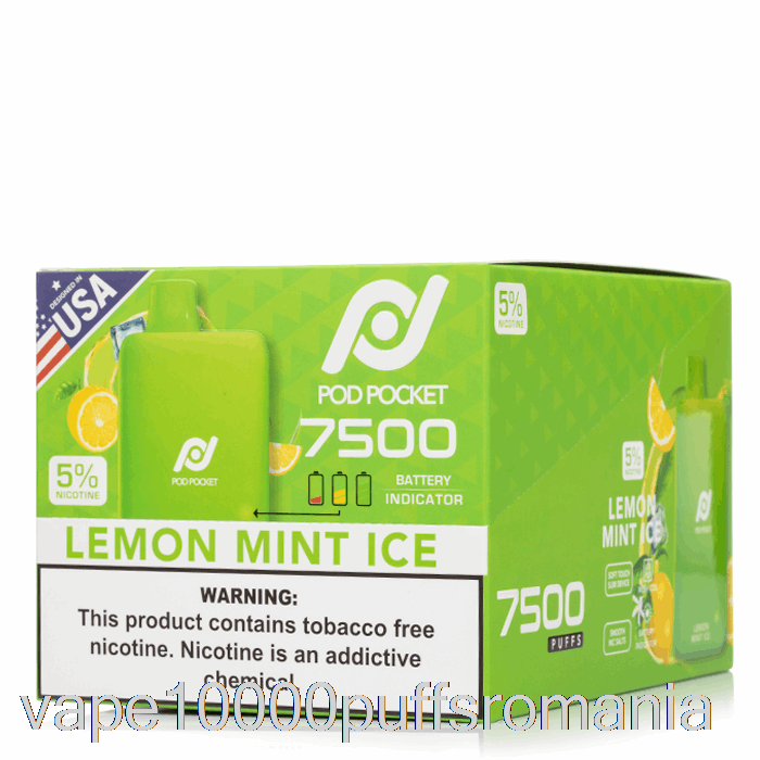 Vape Romania [10-pack] Pod Pocket 7500 De Unica Folosinta